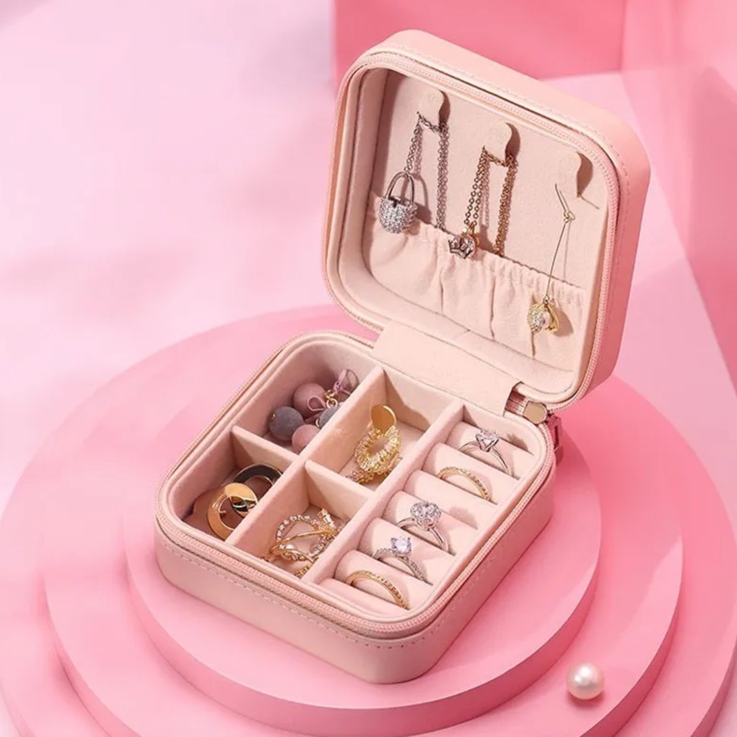 8782 Jewellery Box for Women, Mini Portable Jewelry Box Organiser,PU Leather Jewlerrying Display Holder, Small Travel Jewellery Box for Girls, Women, Mother, Daughte, Travel Ring, Pendant, Earring, Necklace Storage Case 8782 Jewellery Box for Women, Mini Portable Jewelry Box Organiser,PU Leather Jewlerrying Display Holder, Small Travel Jewellery Box for Girls, Women, Mother, Daughte, Travel Ring, Pendant, Earring, Necklace Storage Case